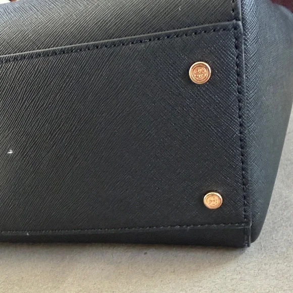 Tory Burch Black Tote Bag with Gold Accents - Picture 7 of 15